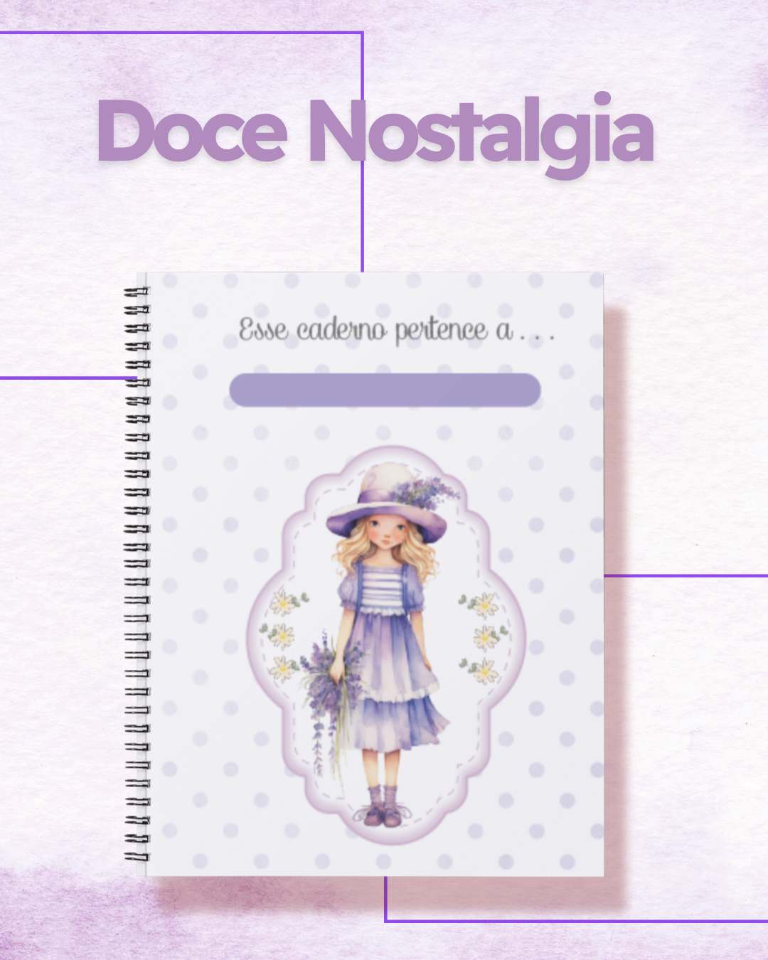 Kit de Miolos Doce Nostalgia A5 | Interiores para Cadernos e Agendas