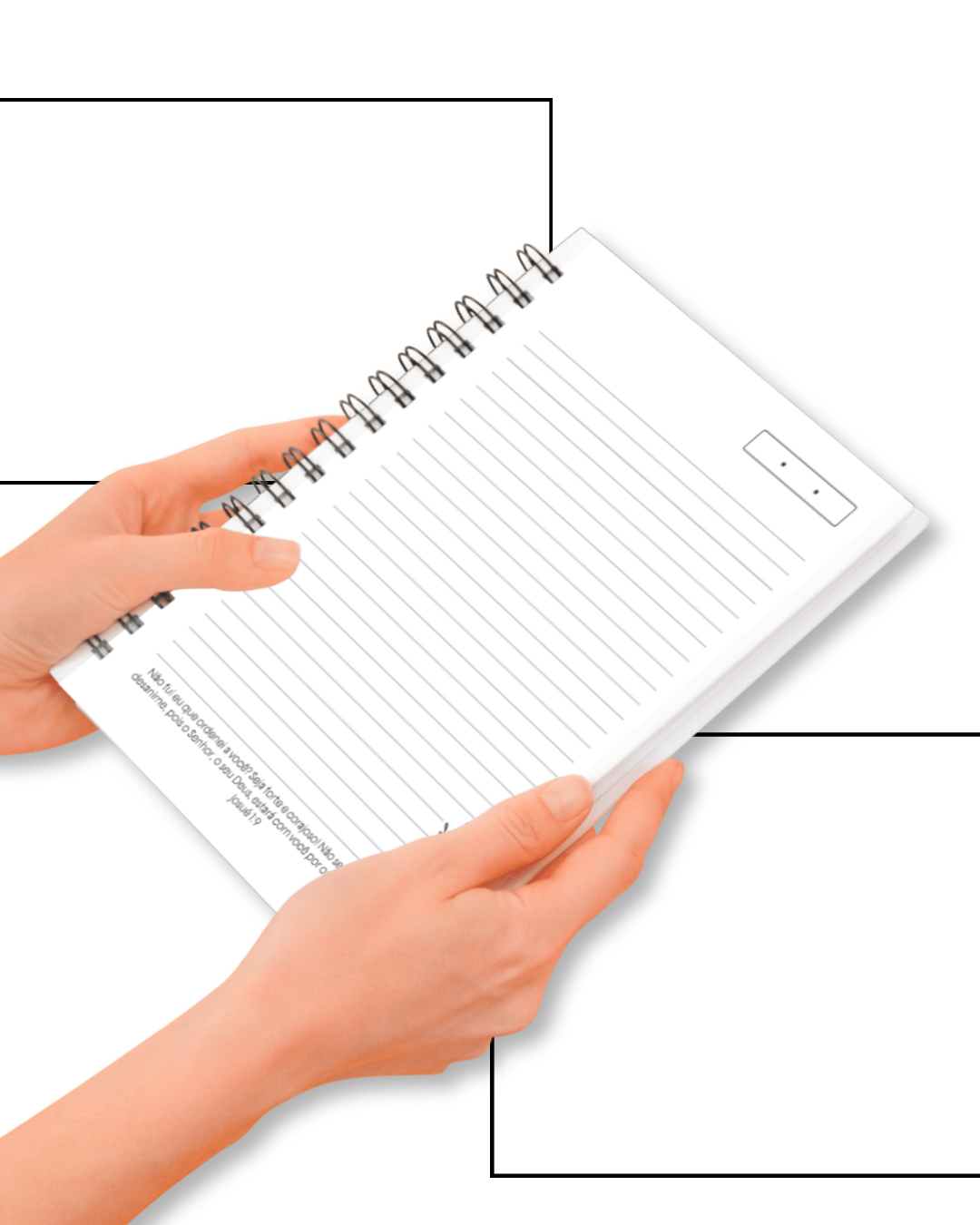 Miolo de Caderno A5 com Versículos Bíblicos | Interior