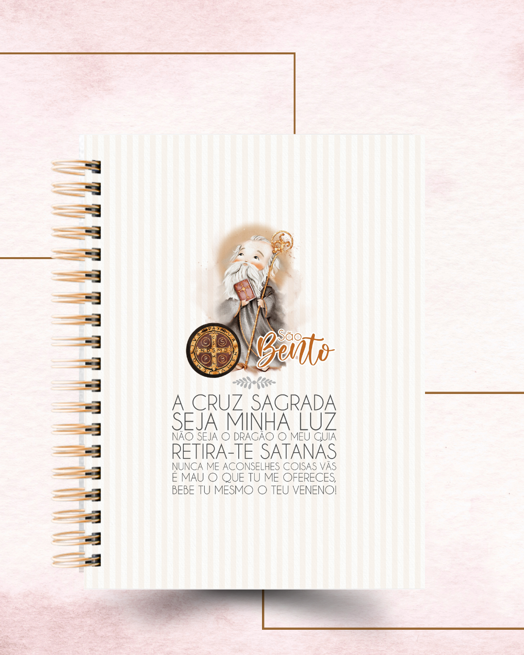 Coleção Traços de Fé – Pack de Capas de São Bento | Design Minimalista