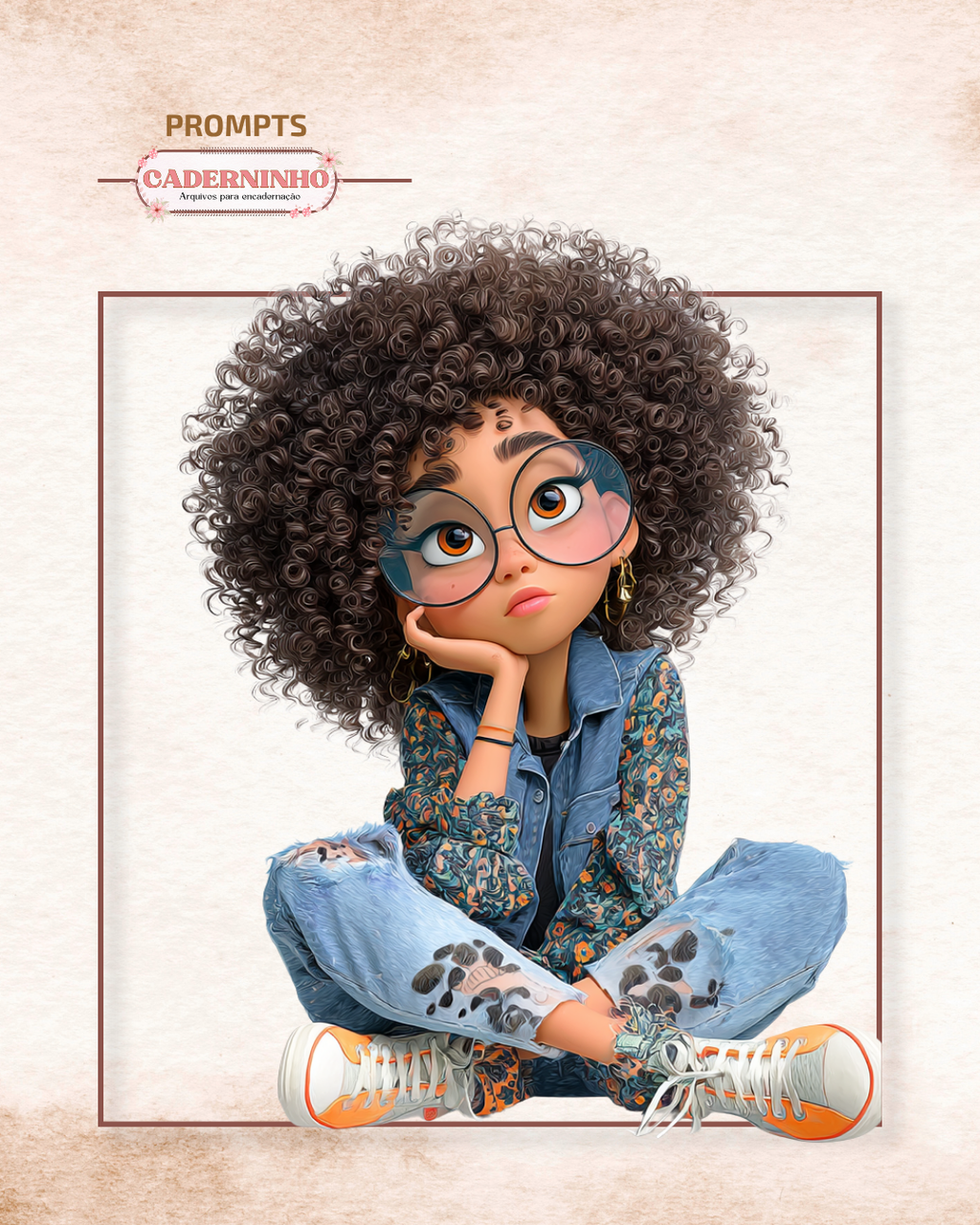 Prompt: Boneca Minimalista | Estilo Cartoon Premium