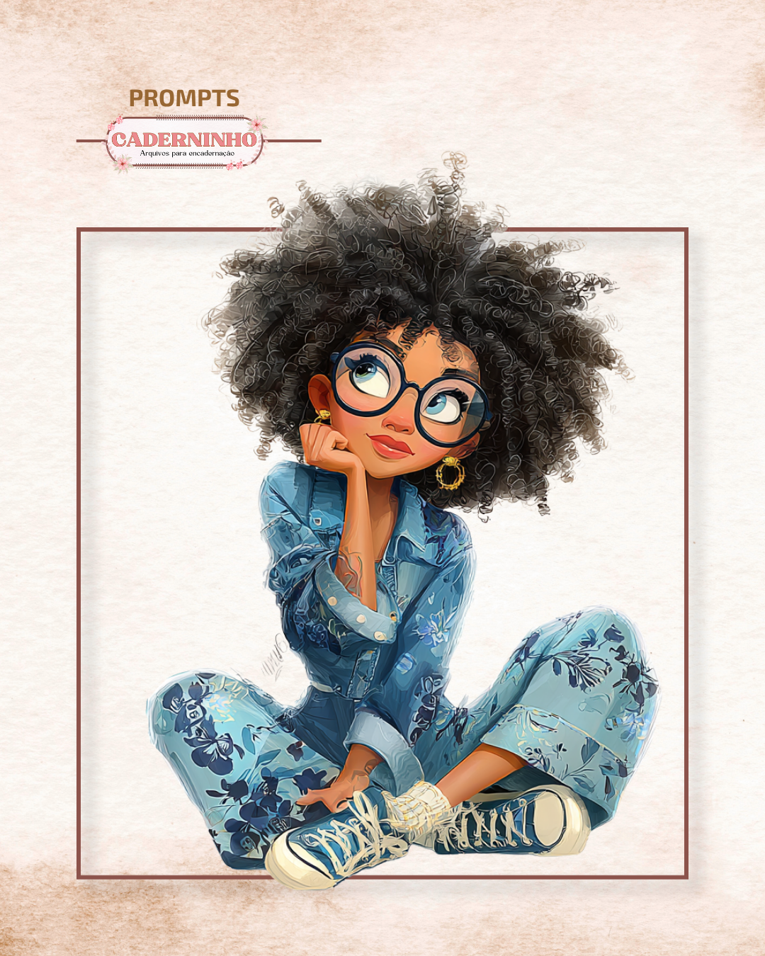 Prompt: Boneca Minimalista | Estilo Cartoon Premium