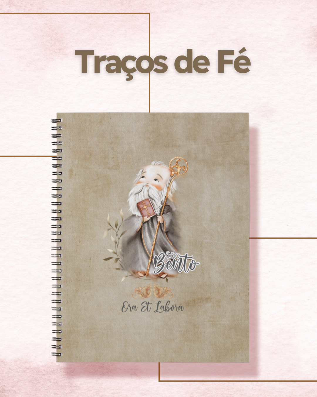Coleção Traços de Fé – Pack de Capas de São Bento | Design Minimalista